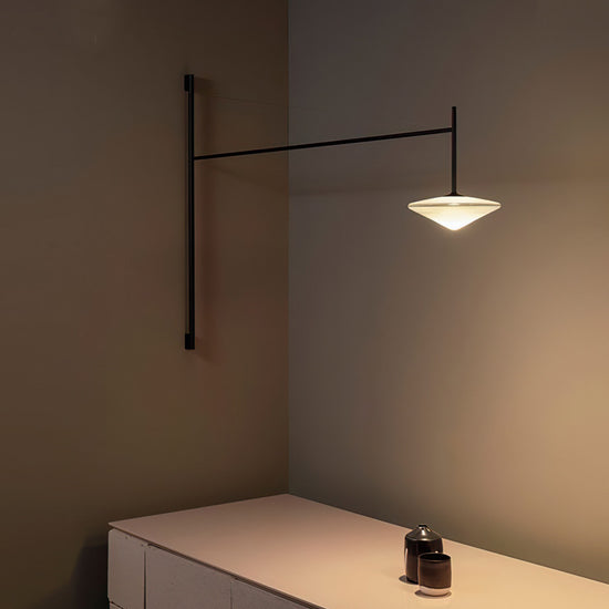 Aisle restaurant creative long pole line strip geometric wall light